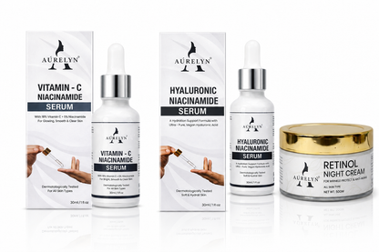 Aurelyn 3-Step Glow Routine – Poora Chehra Chamkao Kit | Full Face Glow Set