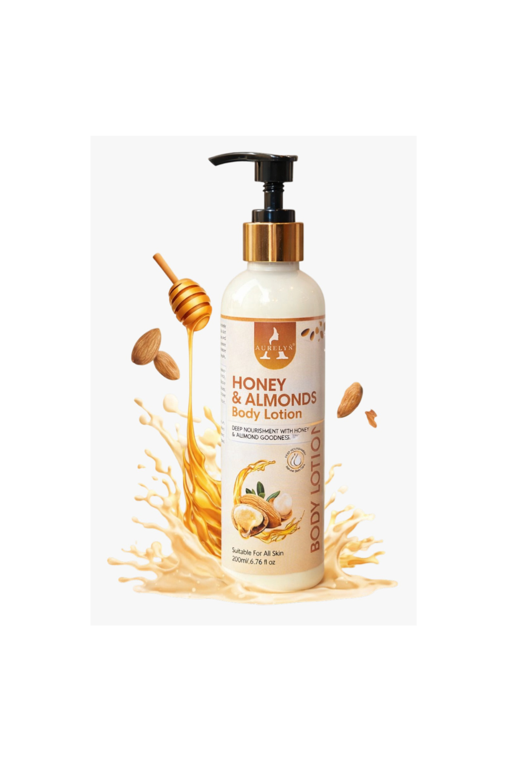 Daily Moisturizing Body Lotion – Honey & Almond, Non-Sticky