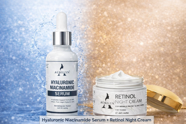 Hyaluronic Niacinamide Serum + Retinol Night Cream
